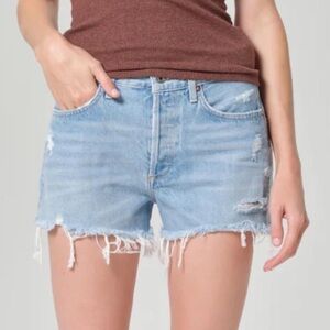 AGOLDE Parker Jean shorts in medium blue wash